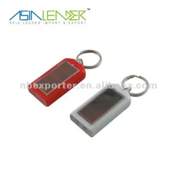 Waterproof mini solar keychain flashlight