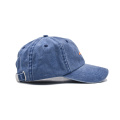 Capota de algodón de lavado azul gorro de papá jean