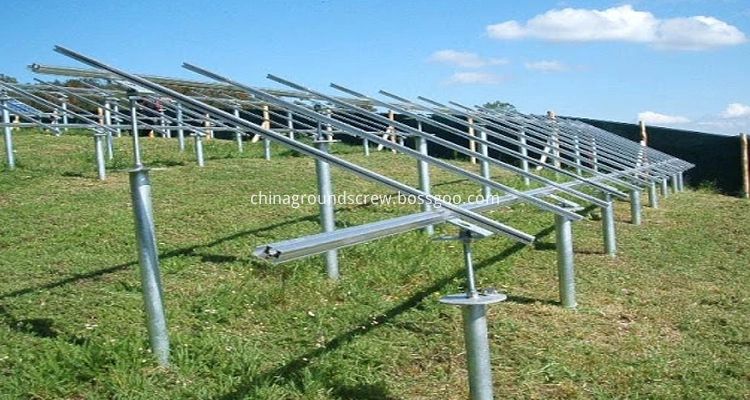 solar panels ground screw