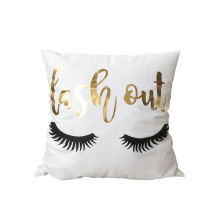 Foil Customized Cushion Cover Modern Design Gold Stamping Cushion Cover Manufactory
