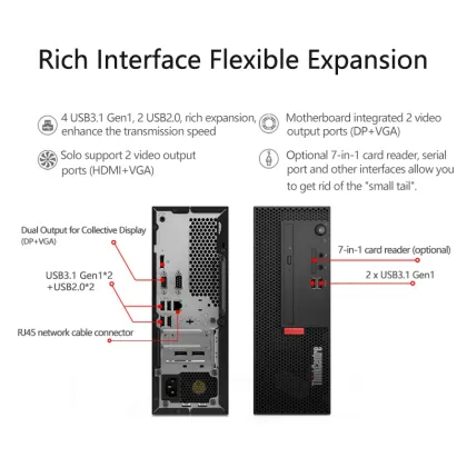 Lenovo ECI 521 i7-10700 32G 1TB Desktop Workstation PC Gaming Motherboard ThinkStation