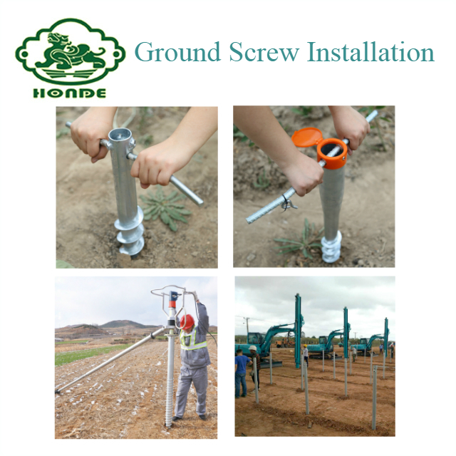 Ground Screw Driver Foundation