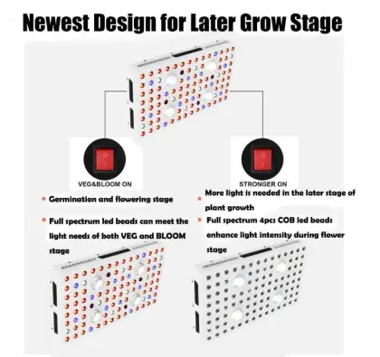Greenhouse 2000w Led Grow Light Indoor Herb Garden