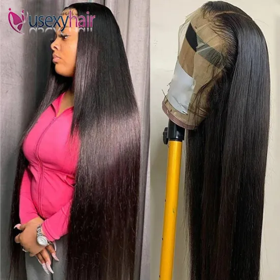 Cheap wholesale hair wigs brazilian virgin transparent lace front wig HD full lace frontal human hair wigs for black woman
