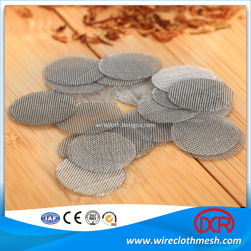 60 Mesh Stainless Steel Smoking Pipe Mesh Screen, High Quality 60 Mesh