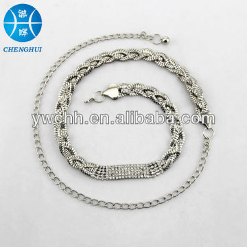jewelry women silver waist chain Fashion chain belt in 2014 for women