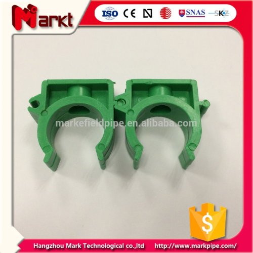 Green color ppr pipe clip