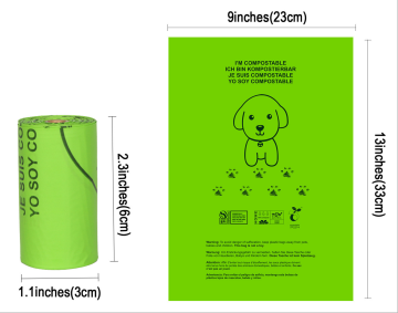 Βιοαποικοδομήσιμο PLA PBAT Corn Starch Parbage Bag