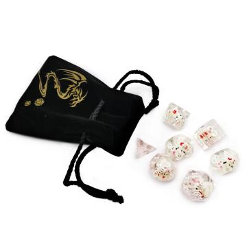 Bescon негабаритный DND Hellokitty Dice Set, гигантский 7шт, CAT полупрозрачный многогранник D &amp; D набор для костей, большие размеры подземелья и драконы кости