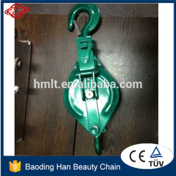 heavy duty open type single sheave pulley block hook type 1 ton 2 ton