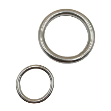High-Quality 316 Stainless Steel Welded Ring - 8mm x 80mm Round Ring