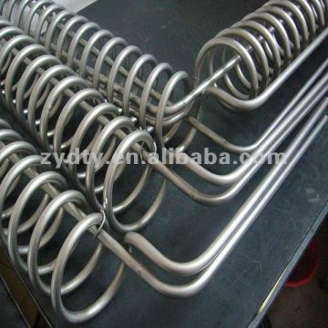 heat exchanger with titanium coil pipe