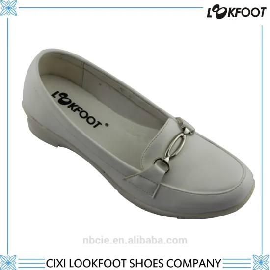 Hot sale nurse shoe white dress woman shoes