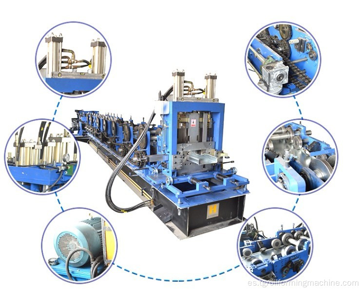 Máquina perfiladora de metal intercambiable CZ Purlin