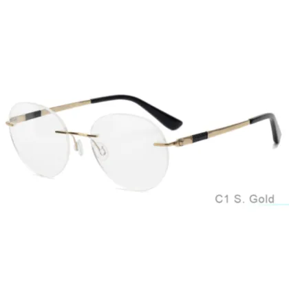 Titanium Alloy Rimless Blocking Glasses and Optical Frames