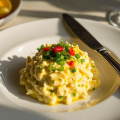 Molho de salada de gema de ovo salgado