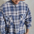 vintage grunge flannel blue 90s hipster shirt