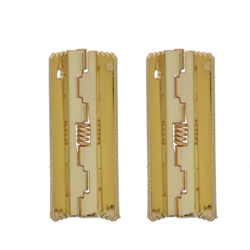 Wooden Box with Metal Accessories and Small Spring Loaded Hinge for Cigar Jewelry