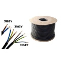 PVC aisló el cable flexible RVV H05VV-F 5 núcleo