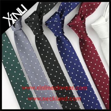100% Handmade Perfect Knot Polka Dot Silk Tie Supplier
