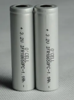 High Rate 3.2 Volt 1100mAh (45C) LiFePO4 18650 Battery
