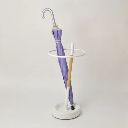 Formidable Hypotenuse Vernis Blanc Porte-parapluies