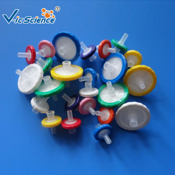 नायलॉन PTFE डिस्पोजेबल सिरिंज फिल्टर बाँझ