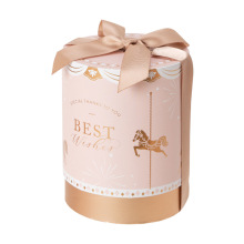 Embalaje de caja de regalo de perfume de tubo redondo de cajas de botellas de perfume vacías de papel de lujo