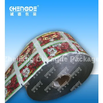 sachet packaging film, ketchup packaging film, roll stock