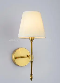 Bronze hotel room bedding wall light