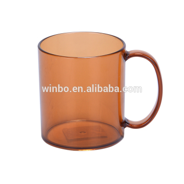 9oz AS plastic mug with color and handle