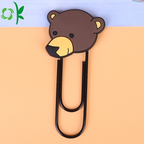 उपहार के लिए नया डिजाइन प्यारा सिलिकॉन बुकमार्क