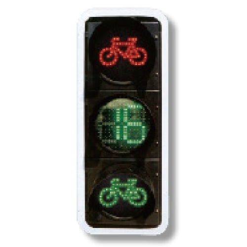 Luces de señal de vehículo no motor no motor de la red roja de la bicicleta verde