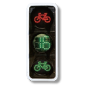 Czerwony zielony rower odliczanie nie-motoryczne światła sygnałowe