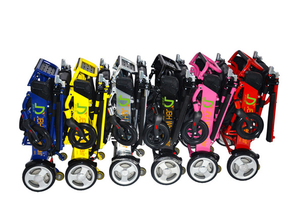 all color D05 folded lithium battery wheelchair