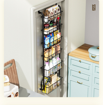 Movable Height Metal Hanging Basket for Kitchen Storage