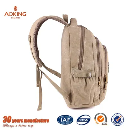 Canvas Shoulder Bag Genuine Computer Backpack Men Backpack Travel Bag