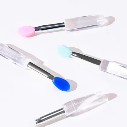 Soft Silicone Lipstick Makeup Brush with Protective Cover