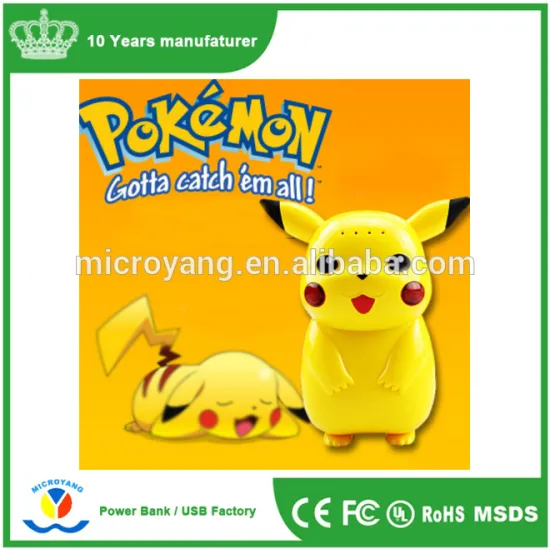 cute pikachu power bank pikachu power treasure mobile phone charger power bank