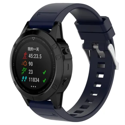 Quick Released Silicone Rubber Watch Strap Band Replacement for Fenix 3 HR
