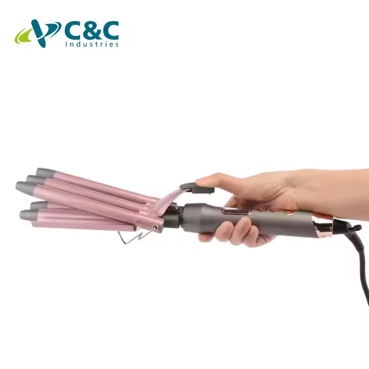Elegant Electric Five Barrel Ceramic Rotating Curlers