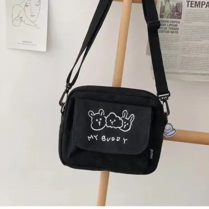 Korean Casual Cute White Shoulder Bag