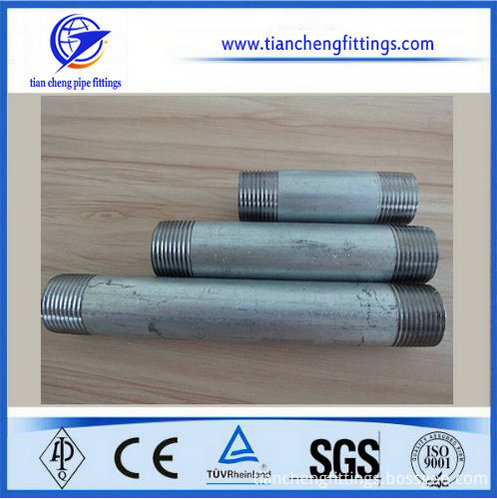 Carbon steel hot dipped galvanized pipe nipples