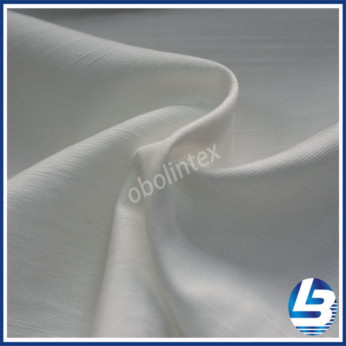 Obl20-5006 nylon och rayon chiffong vit tröja tyg