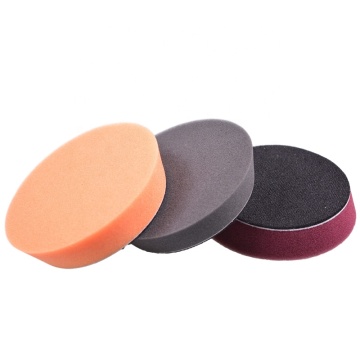 3 Inch Hard Backing Foam Polishing Pads - Black, Orange, Maroon - European Sponge Polish Pad 4"