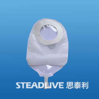 Medical adhesive two system transparent urostomy bag