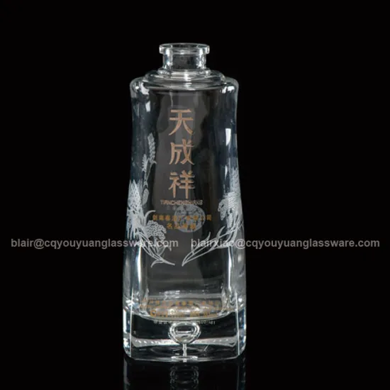 Round Bottle Super Flint Glass Alcohol Bottle 500ML Wine Bottle 500 ML