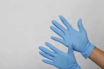 Synthetic Nitrile Rubber Disposable Medical Gloves