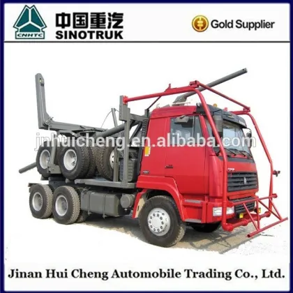 Sinotruk Howo 6x4 Timber Logs Transportation Trailer with Tractor