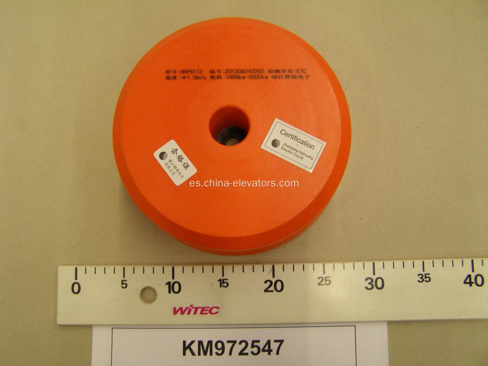 KM972547 Buffer PU ≤1m/s para ascensores Kone